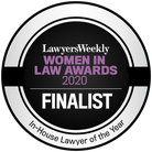 Lawyers Weekly Women in Law Awards 2020 finalist, In-House Lawyer of the Year
