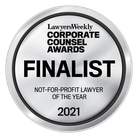 Lawyers Weekly Corporate Counsel Awards 2021 finalist, Not-For-Profit Lawyer of the Year