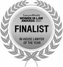 Lawyers Weekly Women in Law Awards 2021 finalist, In-House Lawyer of the Year
